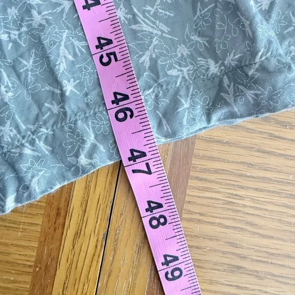 Vintage Cherokee Sage Green Floral Rayon Maxi Dress Womens 6 Short Sleeve 90s - Picture 6 of 6